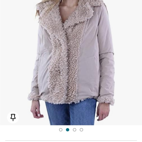 Kenzie Women's Faux Fur Reversible Coat - Picture 4 of 14